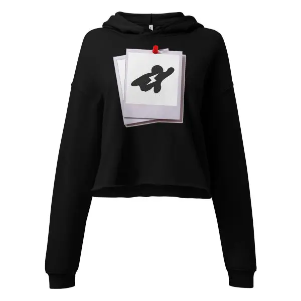 SUPERNAR Pinned Hero Photo Crop Hoodie