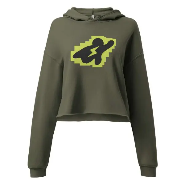 SUPERNAR Hero-Pixel1.1 Crop Hoodie