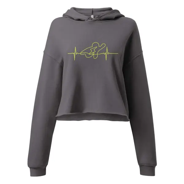 SUPERNAR Hero-Heart rate Crop Hoodie