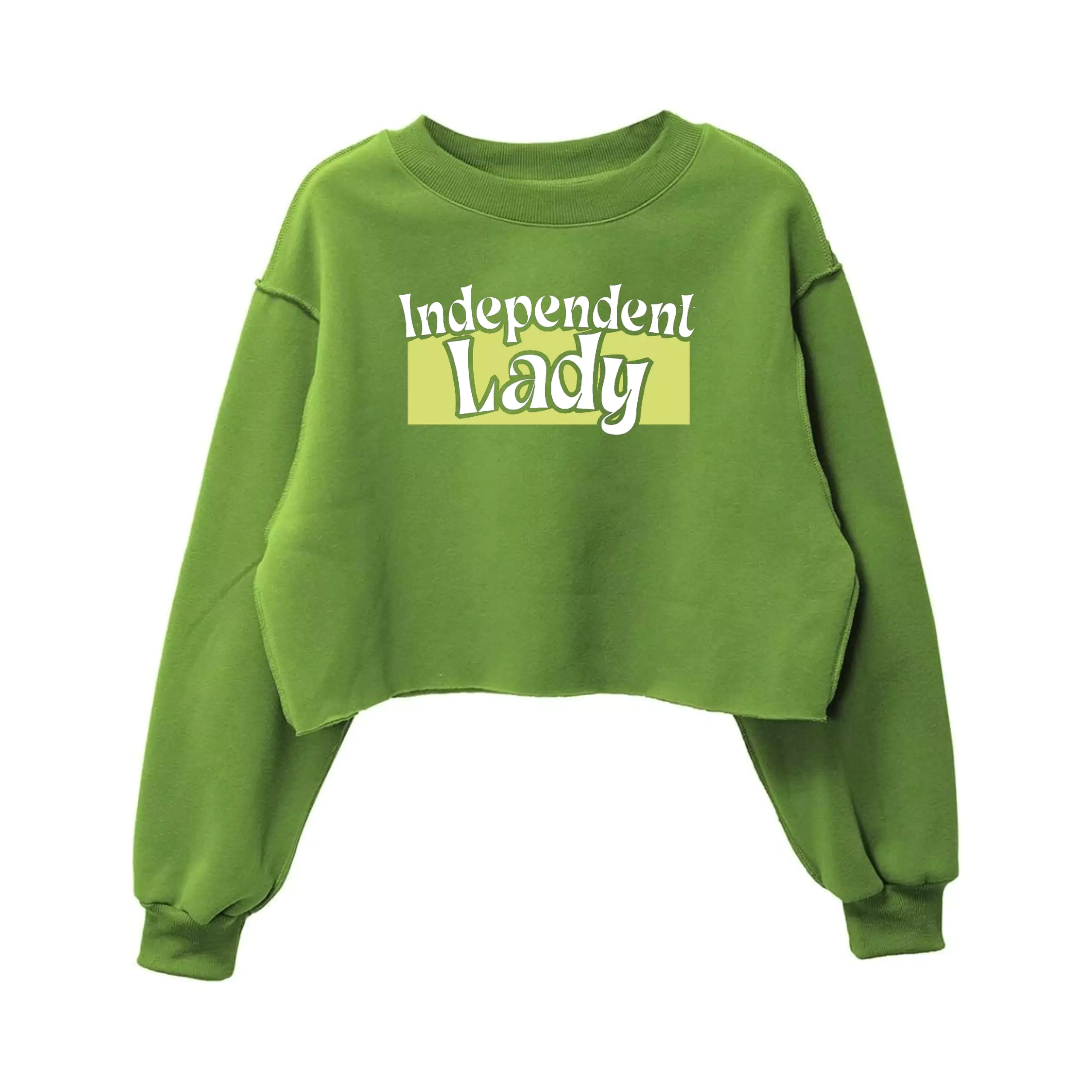 Supernar Independent Lady Crop Sweatshirt